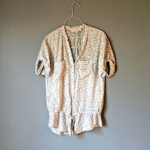 Black and Gray Shear Top